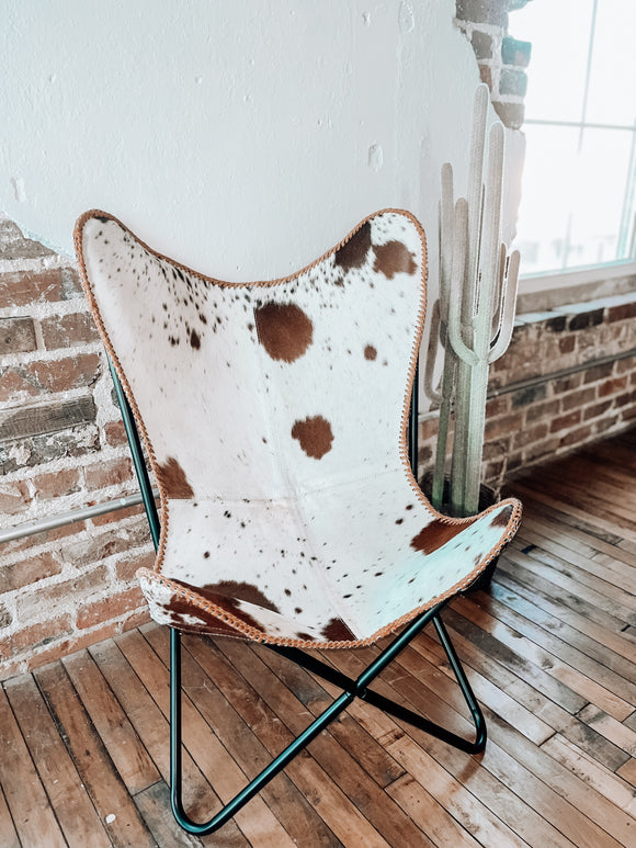 Cowhide Butterfly Chair *Brown/Red