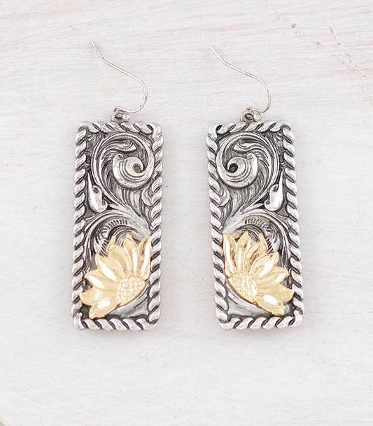 Western Tooled Earrings