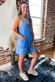 The Zoey Romper *Blue