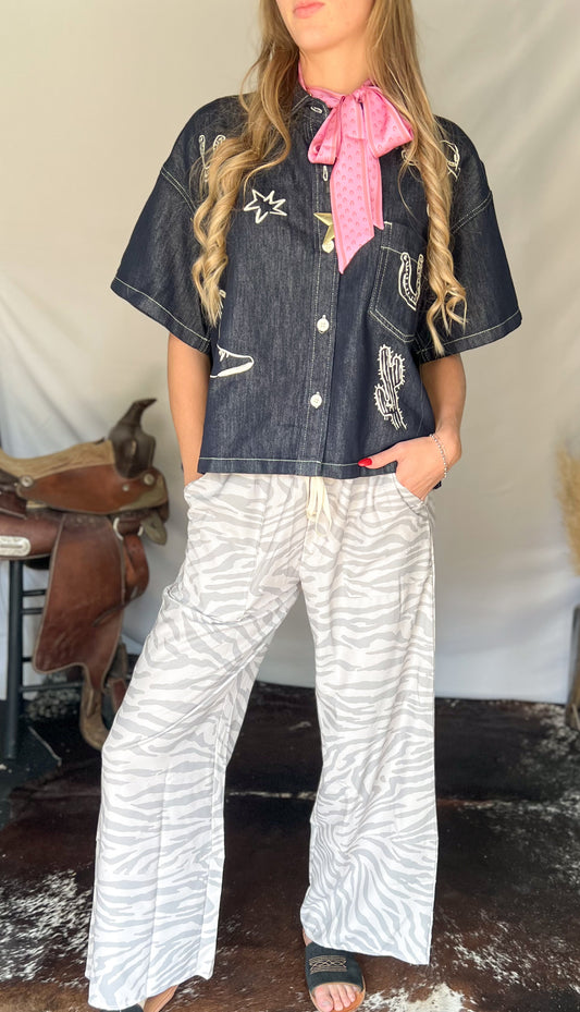 The Wild Side Zebra Pants