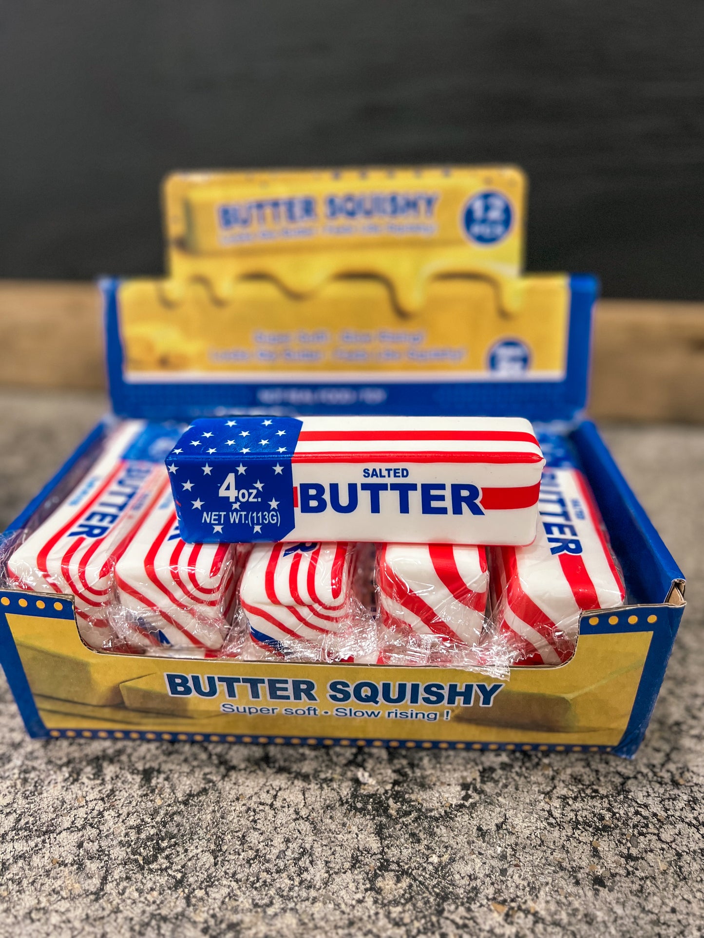 Red White & Blue Butter Squishy
