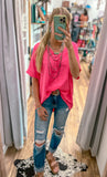 The Ava Top *Fuchsia