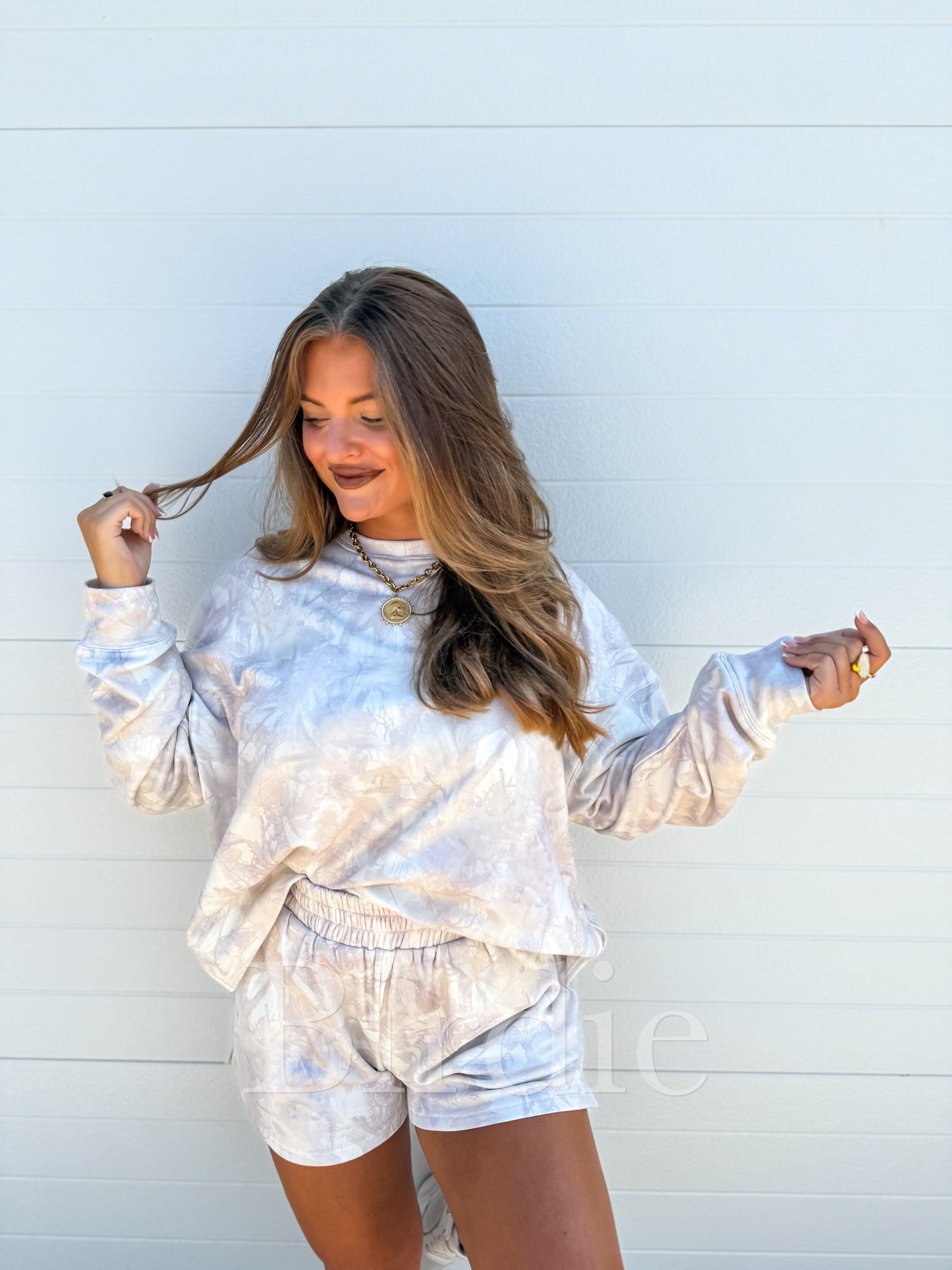 Butter Camo Set in Vanilla Cream