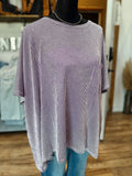 Violet Ribbed Top *Plus