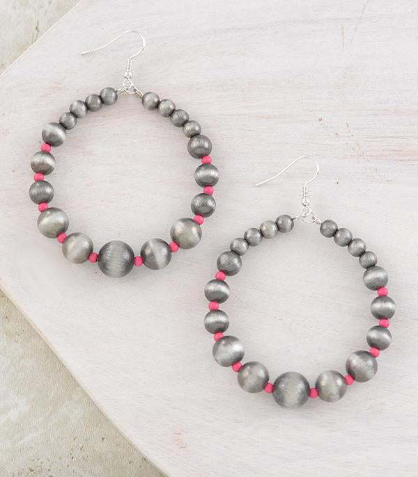 Navajo Pearl Hoop Earrings