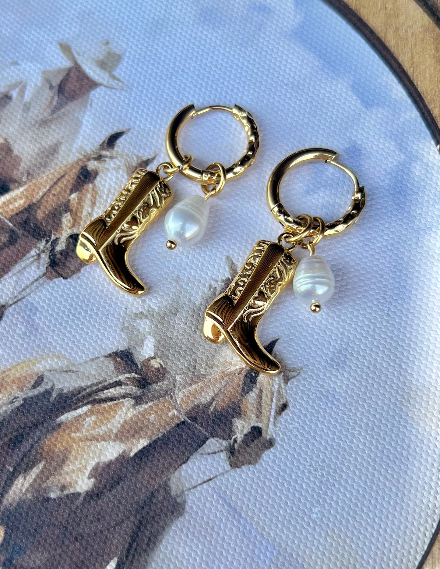 Cowgirl Boot Earrings