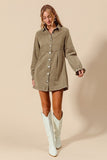 Daisy Denim Dress *Olive