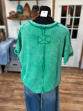 The Gabby Waffle Knit Top *Kelly Green