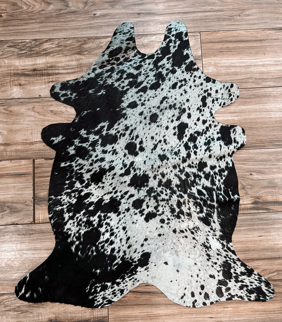 Black/White Calf Rug