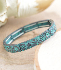 Thin Tooled Bracelet