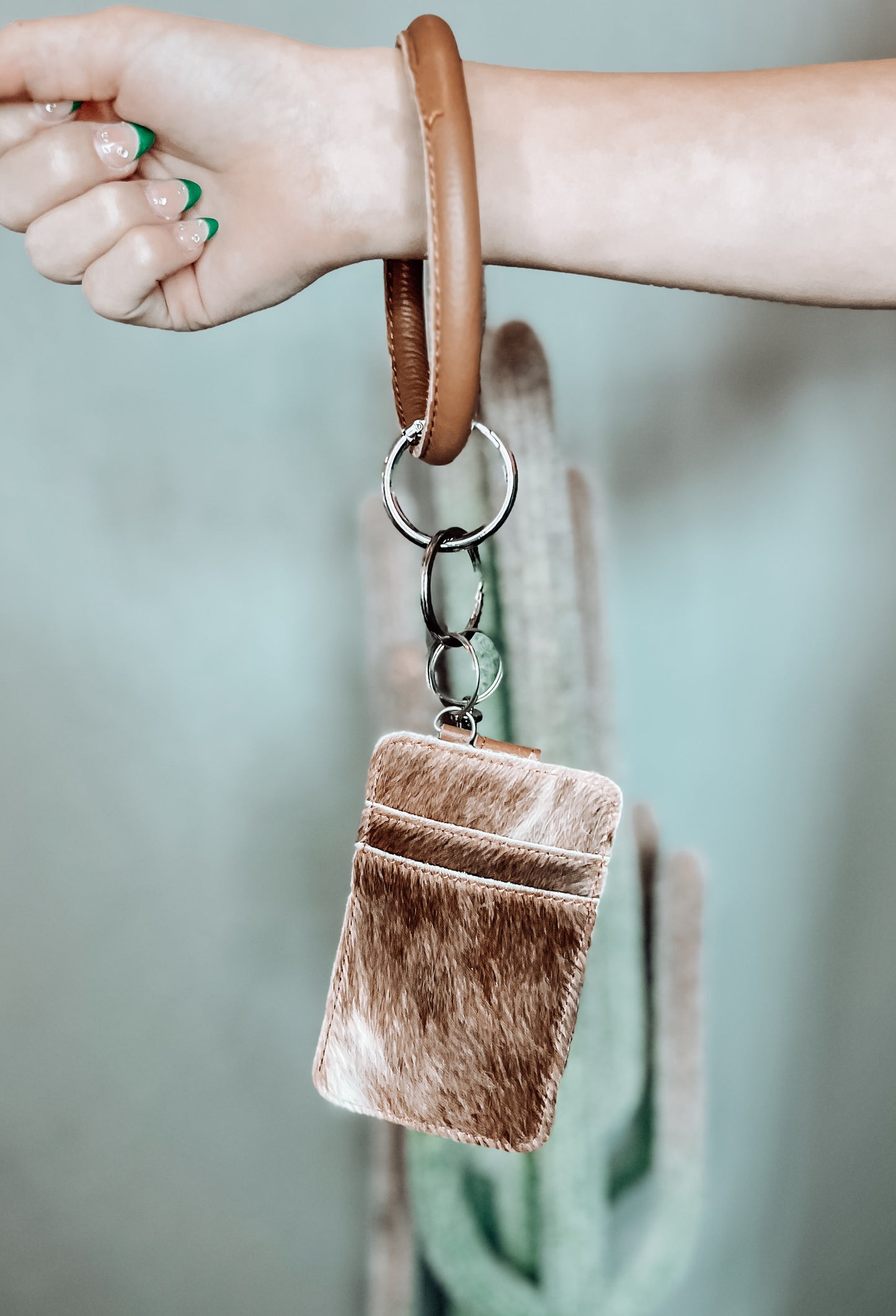 Cowhide Card Holder Bangle