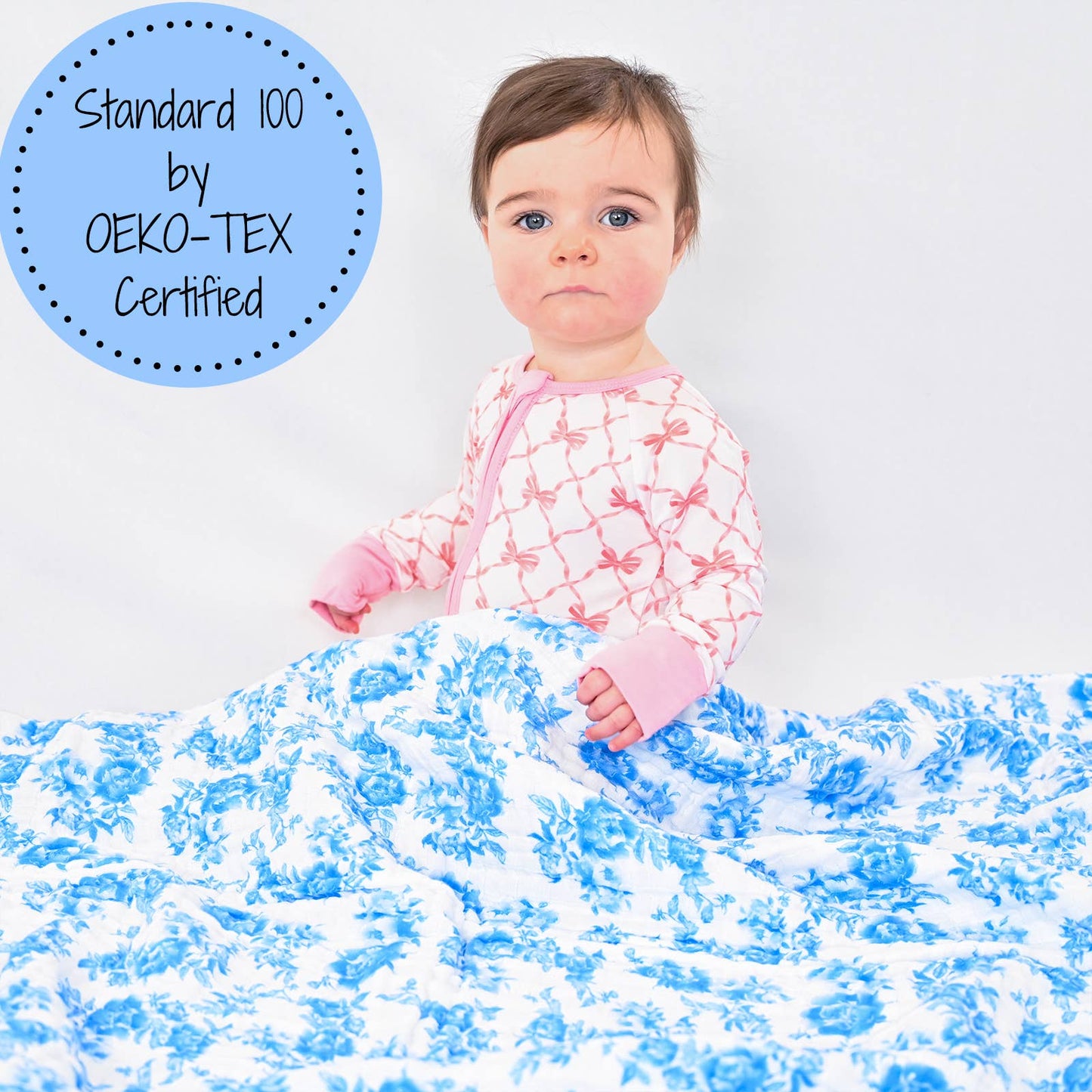 Peony For Your Thoughts Baby Muslin Swaddle Blanket