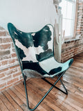 Cowhide Butterfly Chair *Black