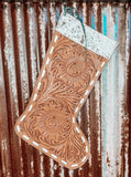 Tooled Leather & Cowhide Stocking