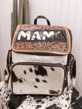 Mama Tooled Cowhide Backpack/Diaper Bag