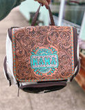 Turquoise Mama Tooled Cowhide Backpack/Diaper Bag