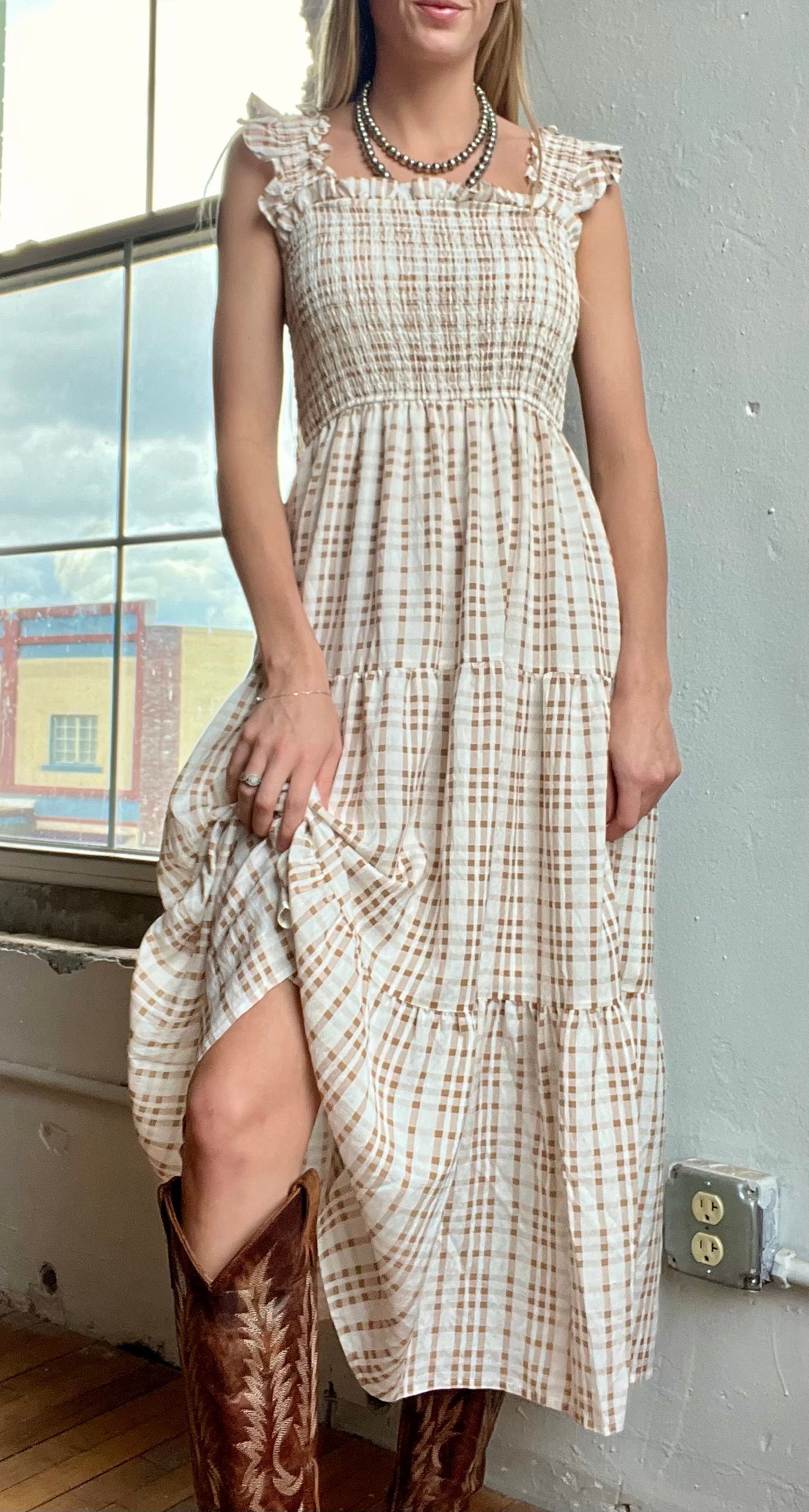 The Golden Hour Midi Dress  Cowbabes Designs