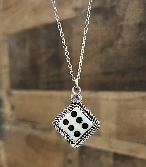 Dice Pendant Necklace