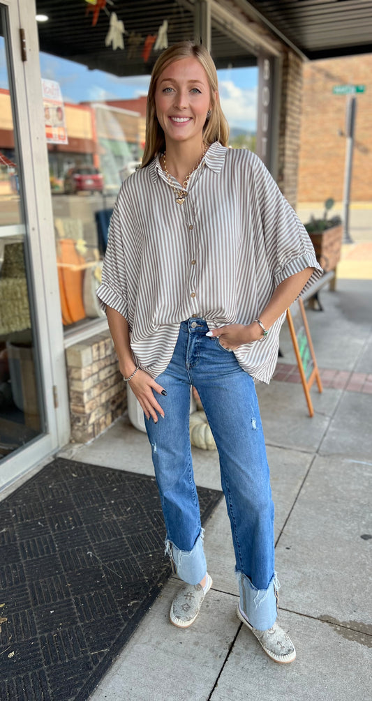 Plus* The Sunday Girl Top *Mocha
