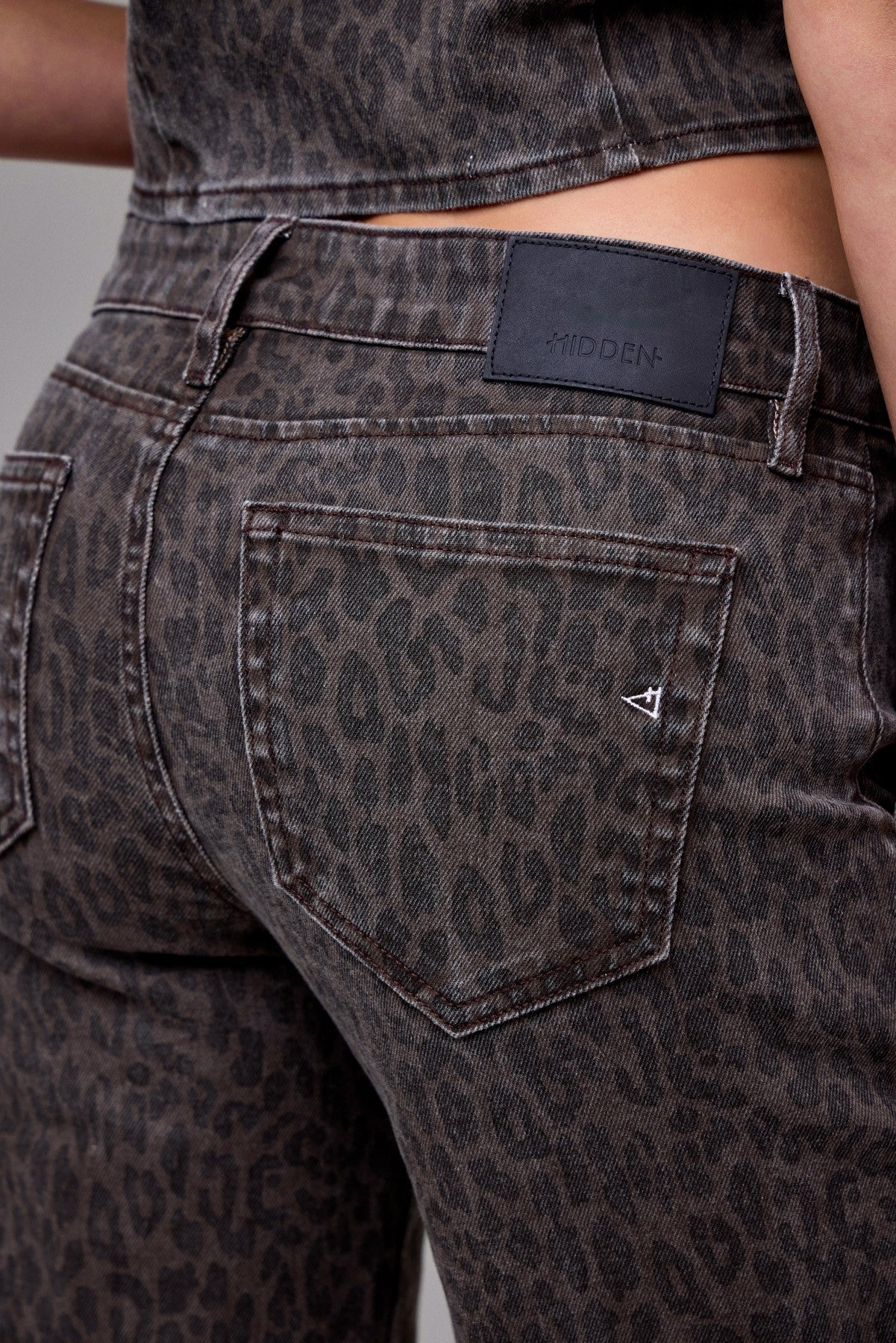 Brown Cheetah Trouser Flare