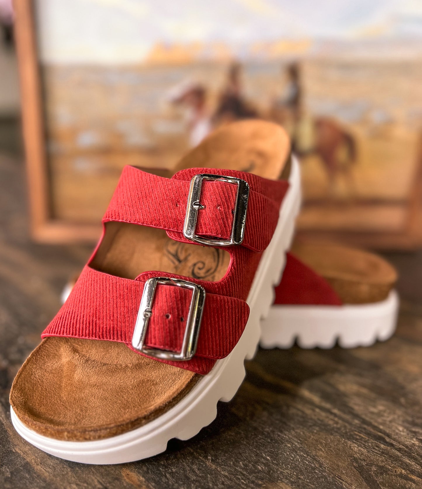 The Jazmin Platform Sandals *Red