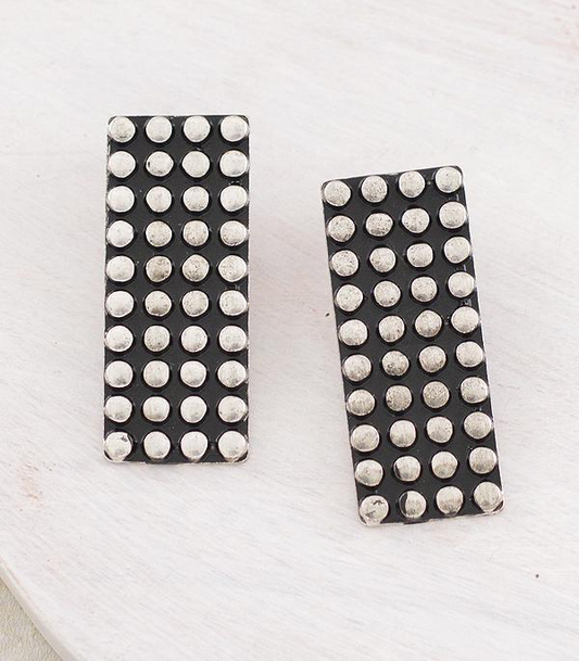 Western Rectangular Earrings