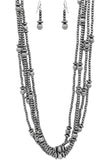 5 Strand Multi Layer Navajo Bead Necklace Set