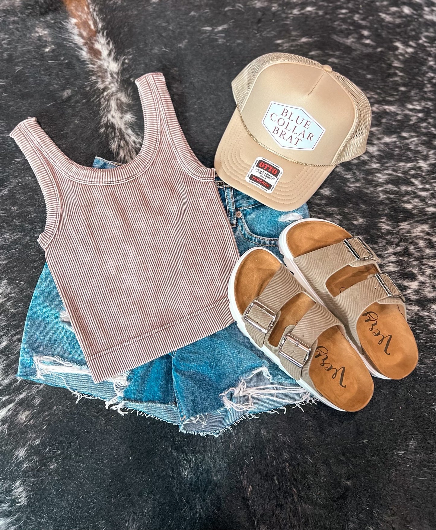 The Zadie Tank *Mocha