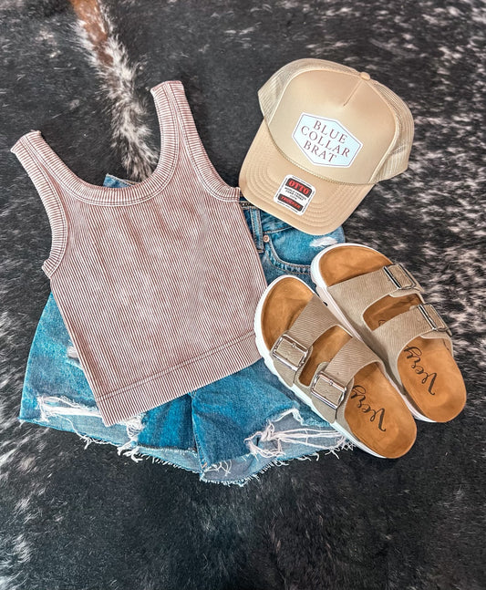 The Zadie Tank *Mocha