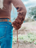 The Mocha Bell Sleeve Top