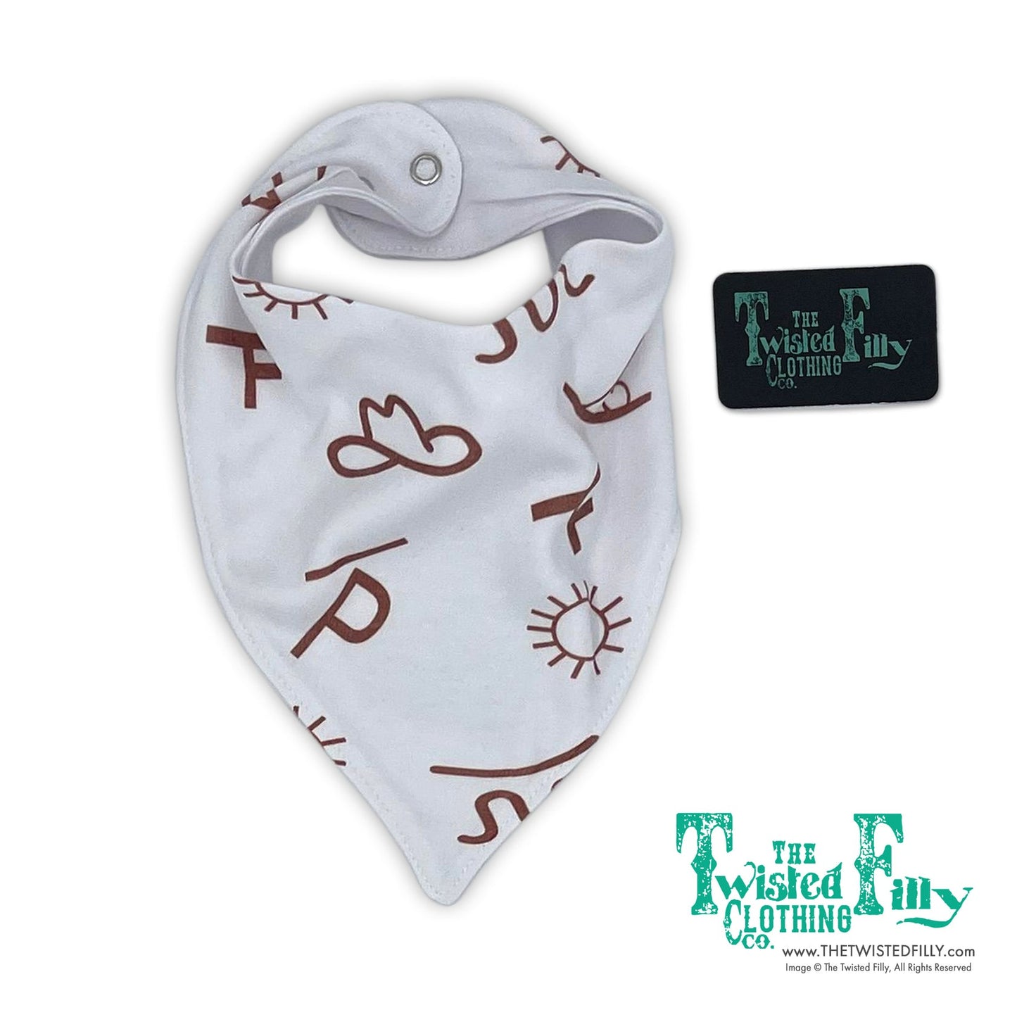Brands Bandana Bib *White/Brown