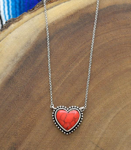 Turquoise Heart Necklace