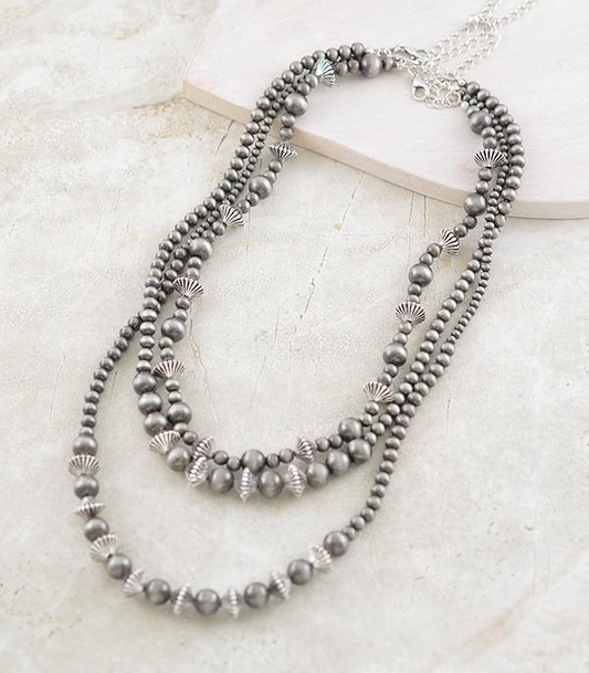 Layered Navajo Saucer Necklace