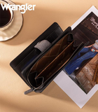 Wrangler Western Floral Tooled Wallet *Black