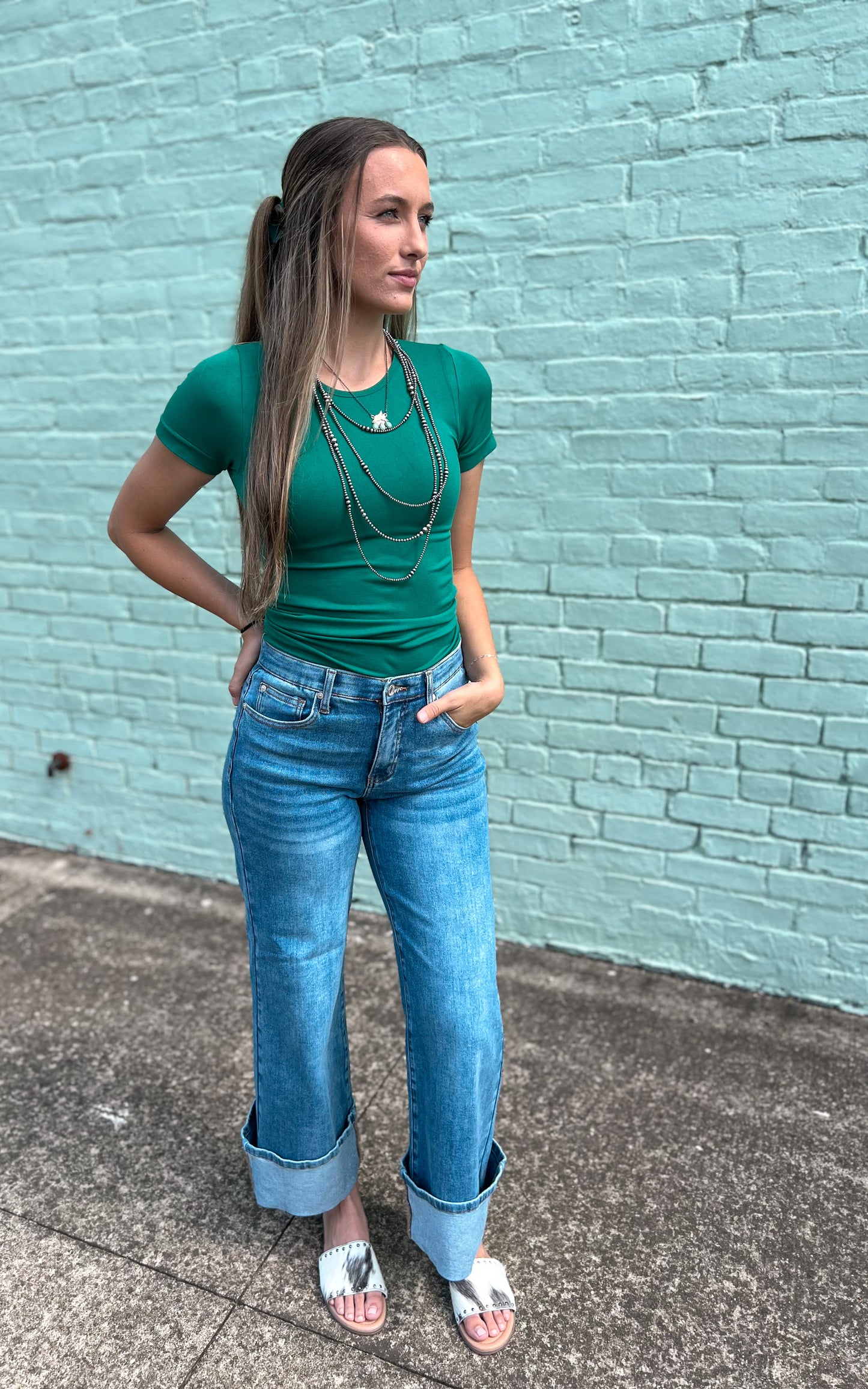 Back to Basics Seamless Top *Green