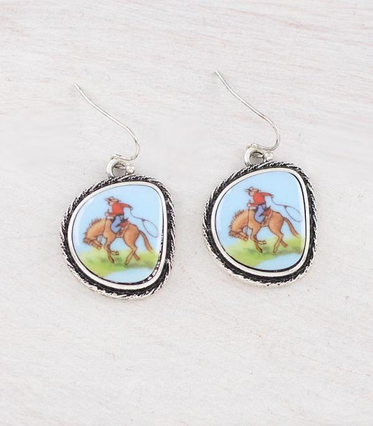 Vintage Cowboy Earrings