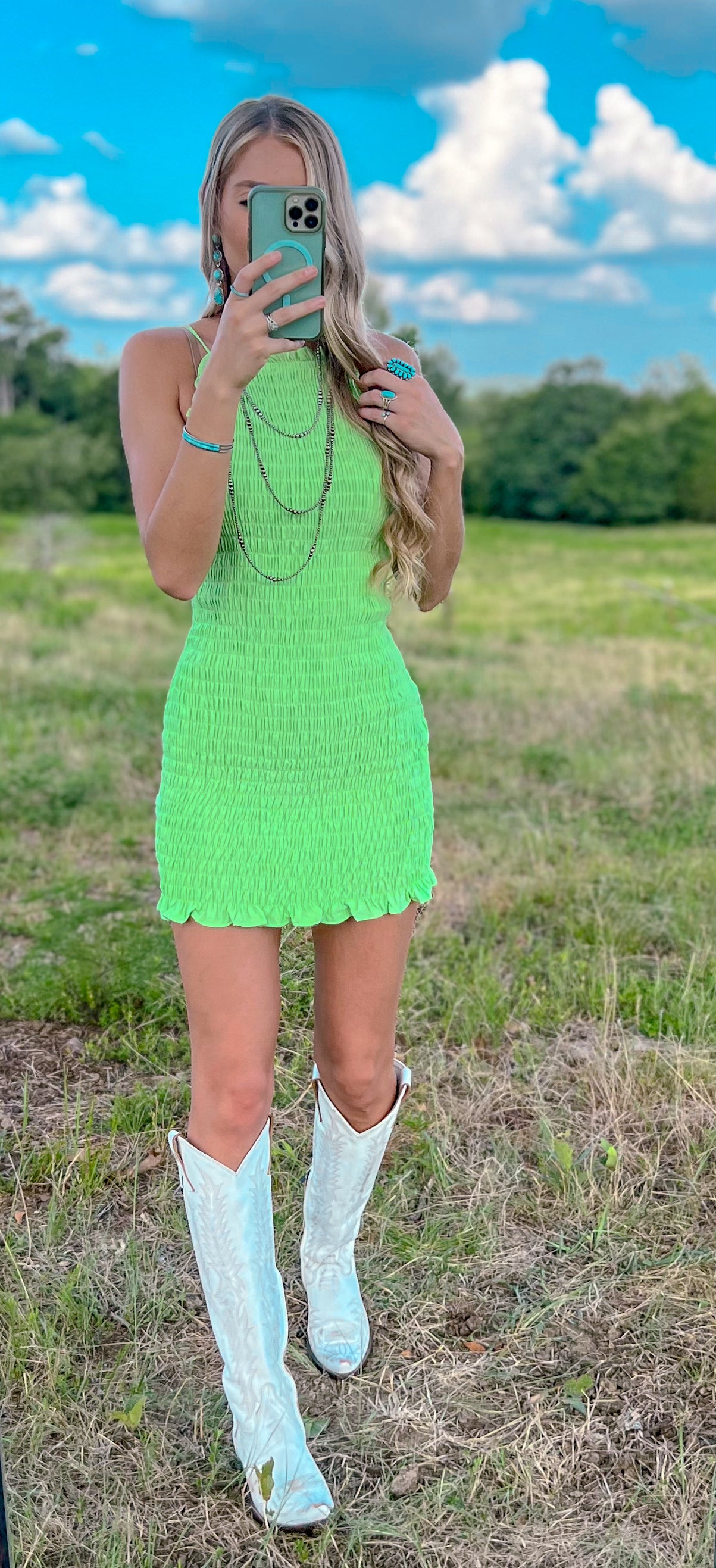 Too Late For Love Smocked Mini Dress