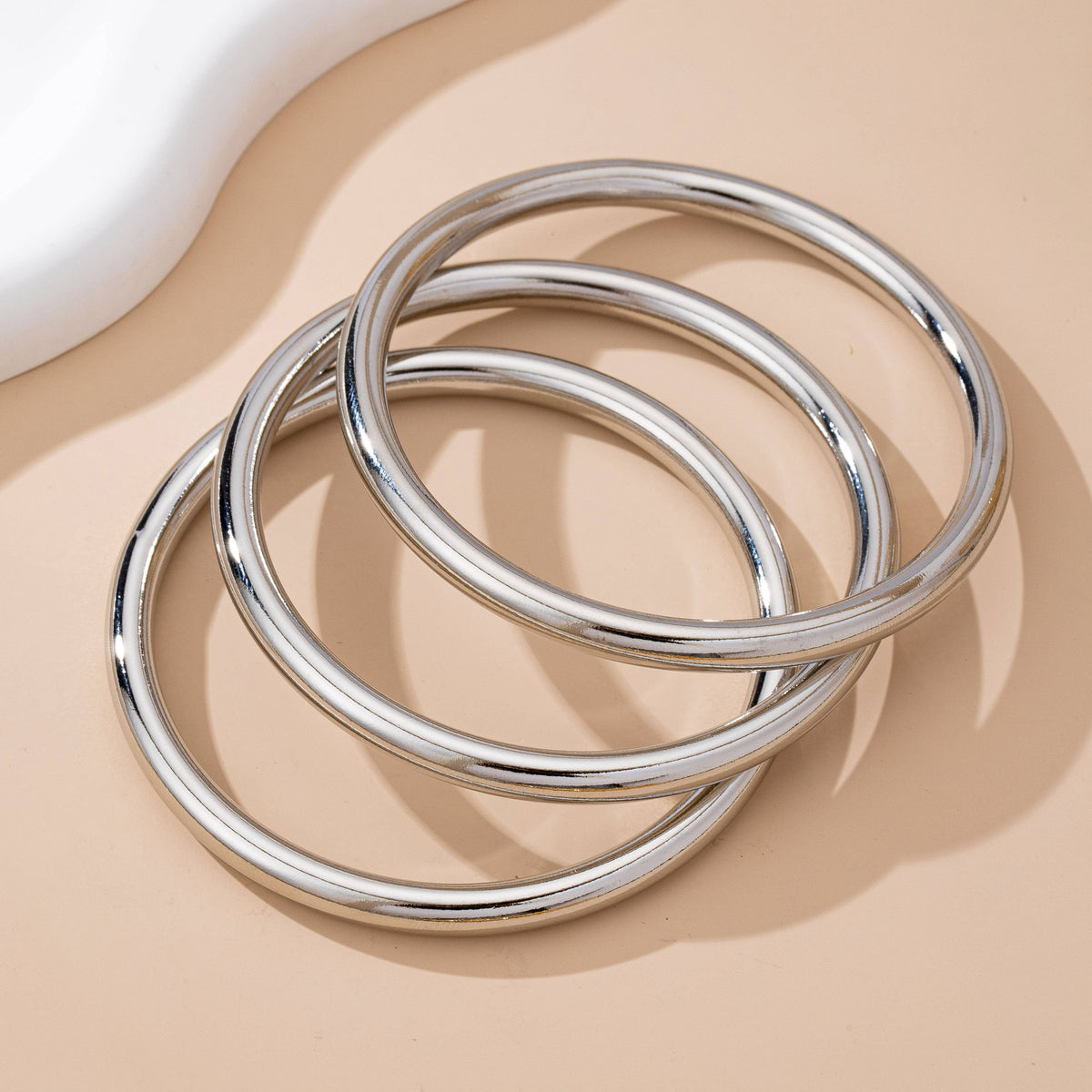 Chunky Triple Tube Bangle Set