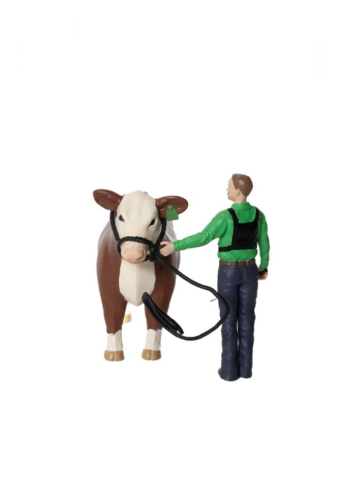 Cattle Showman Kit: Boy Figurine & Rope Halter