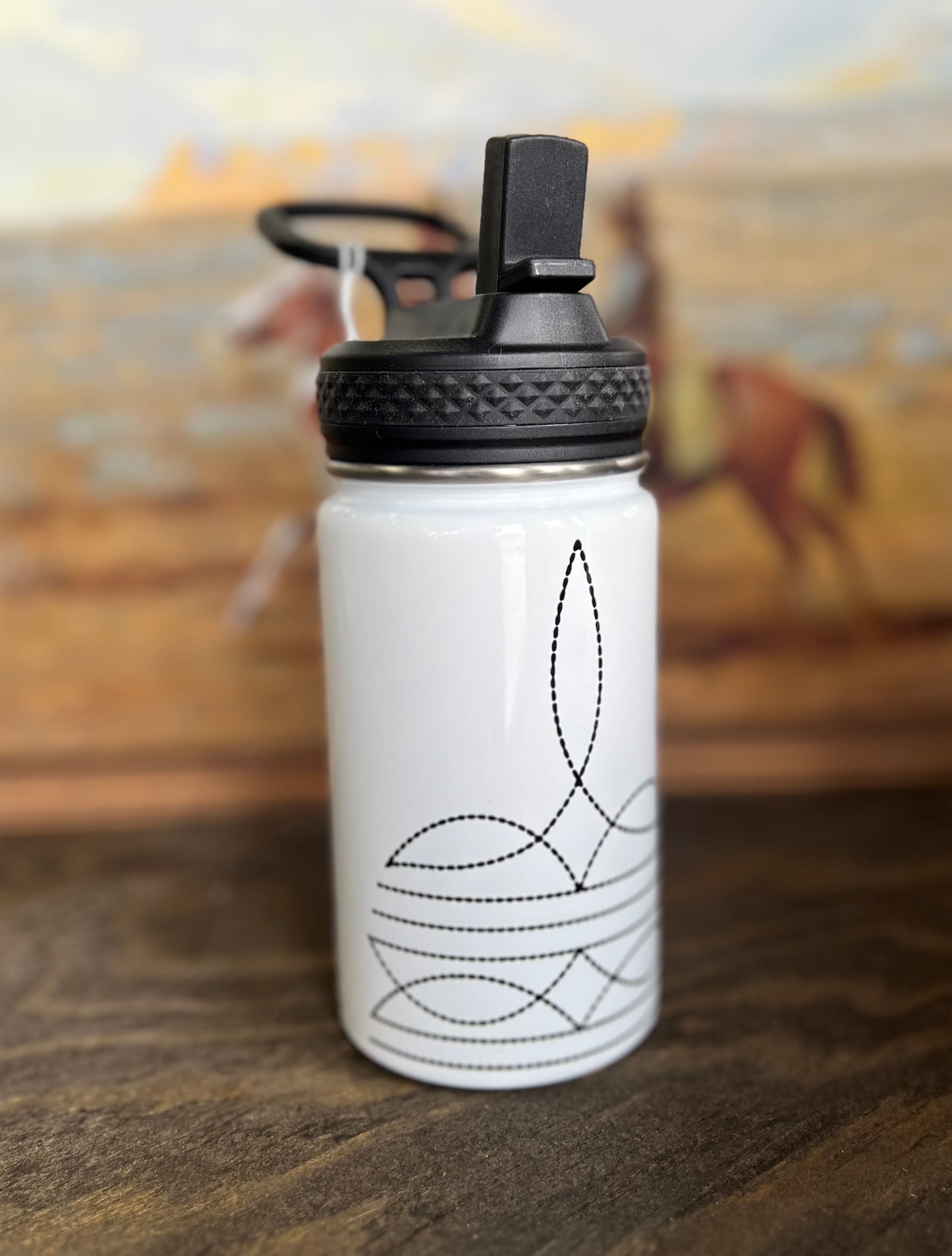 Boot Stitch Tumbler *Spill Proof Lid