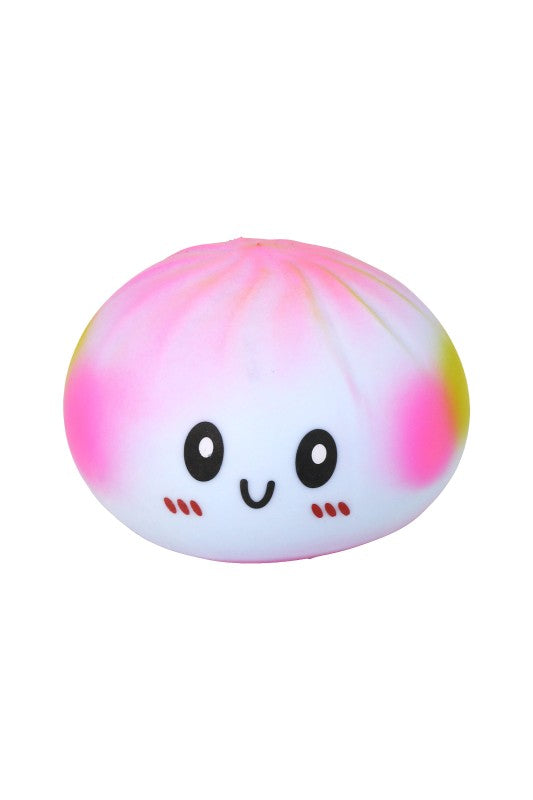Jumbo Rainbow Ombre Bao Bun Dumpling Fluffy Slime Filled