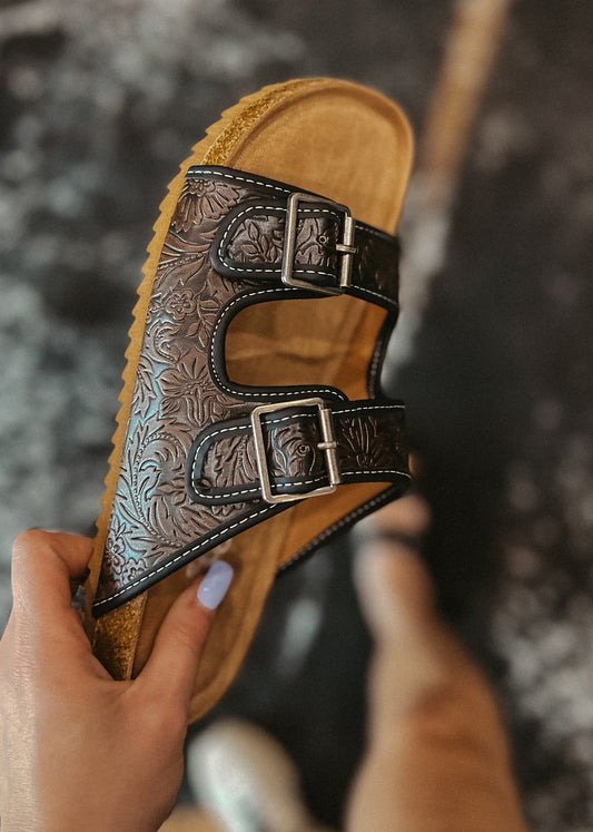 The Lindsey Sandals *Black Chocolate