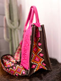 Wrangler Aztec Mini Crossbody- Pink