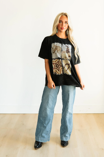 Cowboy Days Collage Tee
