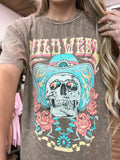 The Wild West Skull Mineral Wash Tee