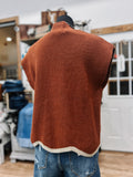Cassidy Mock Neck Short Sleeve Sweater