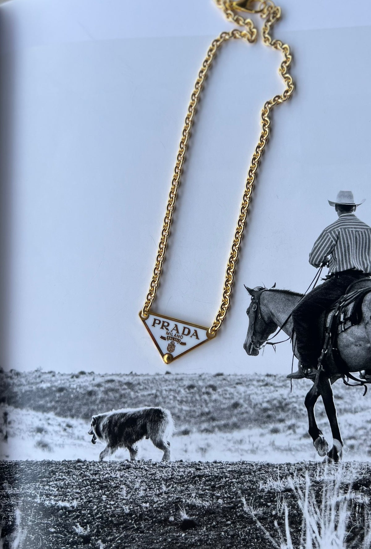 V2 Designs Gold Prada Necklace