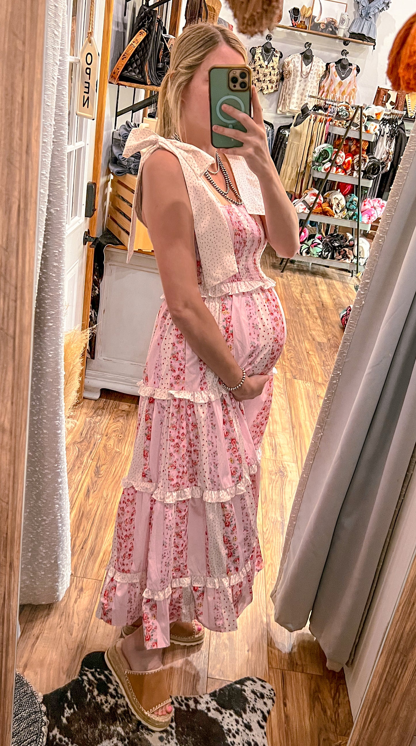 The Grace Floral Poplin Maxi *Pink