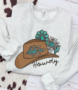 Howdy Cowboy Hat Sweatshirt