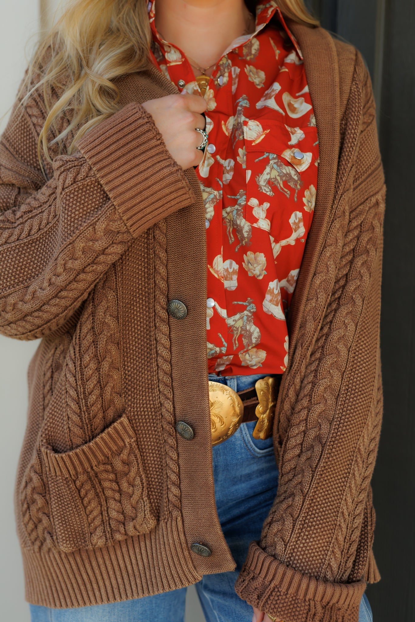 The Winsley Concho Button Cardigan